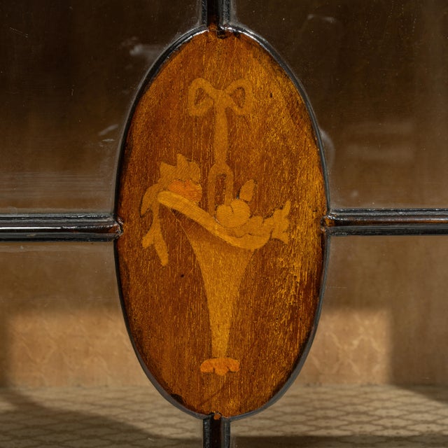 19th Century Edwardian Inlaid Cabinet United Kingdom 19th Century For Sale - Image 5 of 14