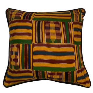 Vintage African Design Sherma Turkish Cotton Pillow For Sale