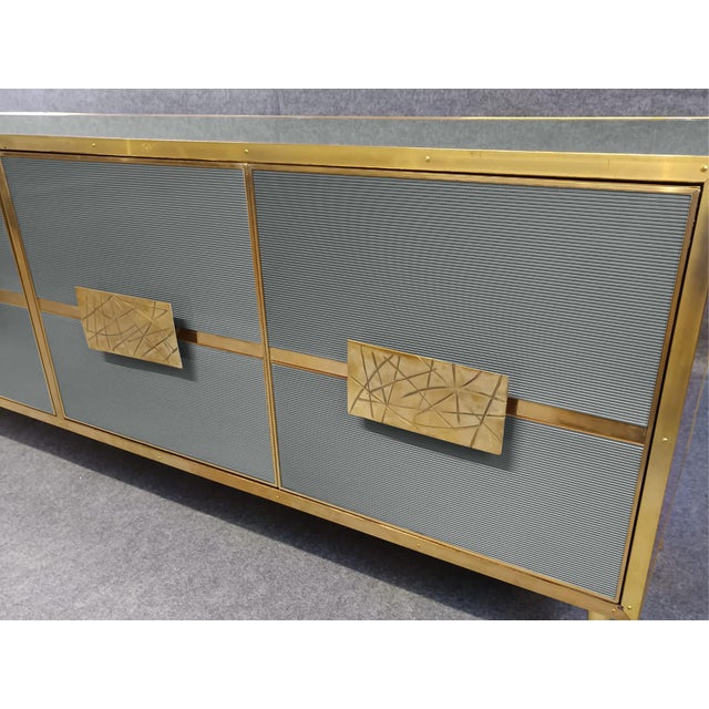Sideboard with Murano Glass Doors from Justfurnituress SRL For Sale - Image 4 of 9