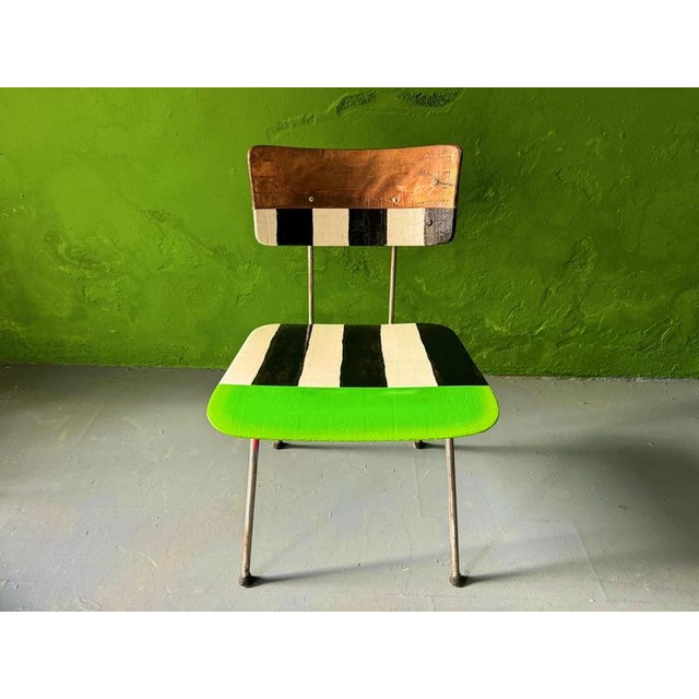 Flying dutchman chair by markus friedrich staab one of a kind dimensions: d 46 x w 47 x h 75 cm. Materials: wood, paint,...