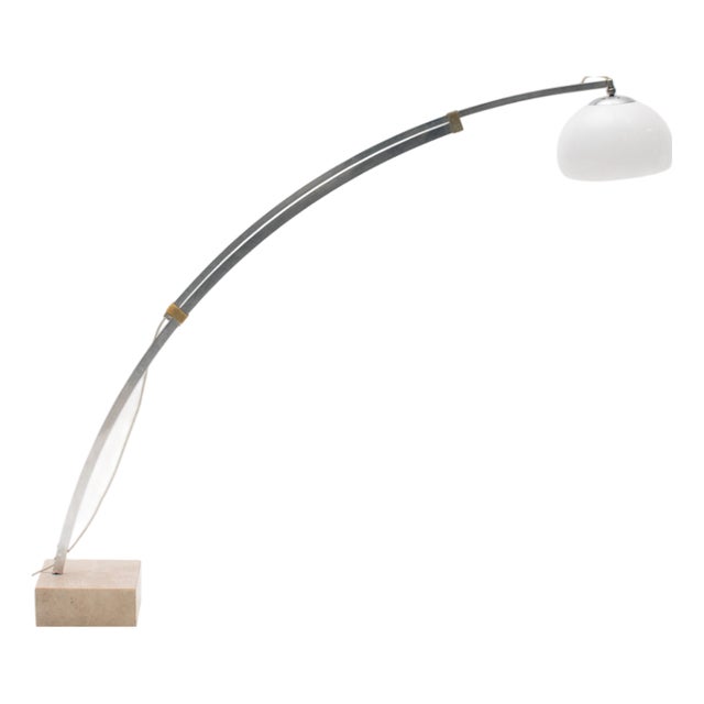 Mid-Century Adjustable Arc Lamp, Italy, 1960s For Sale