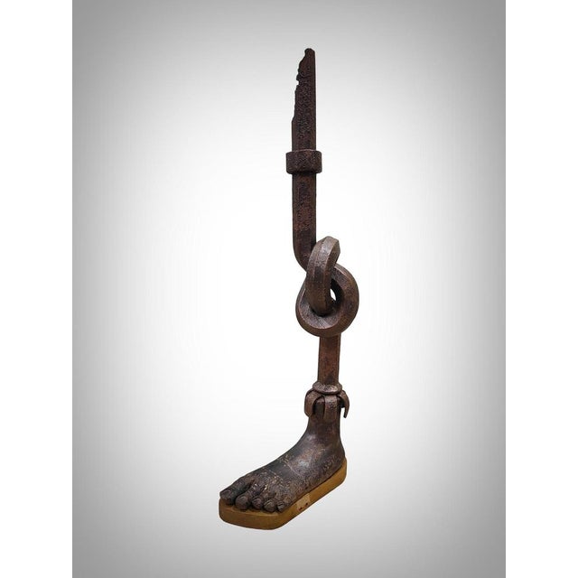 Metal Forged Iron Sculpture, 1950s For Sale - Image 7 of 18