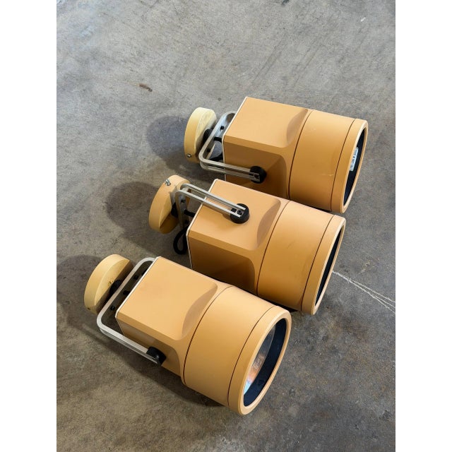 1970s Style After Louis Poulsen Danish Modern Beige Metal Spotlights - Set of 3 For Sale In Los Angeles - Image 6 of 12
