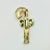 1970s Vintage Boho Chic Americana Candy Cane Christmas Brooch, Beatrix Jewelry. For Sale - Image 6 of 6
