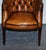 Vintage English Chesterfield Chairs in Hand Dyed Leather, Set of 4 For Sale - Image 9 of 18