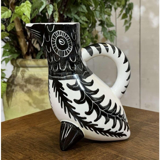 Zoomorphic Pitcher by Pierre Toulhoat, 1950s For Sale - Image 9 of 11