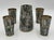 Shell 1960s Mexican Abalone Inlay Alpaca Silver Pitcher & 4 Tumblers Barware Set For Sale - Image 7 of 18
