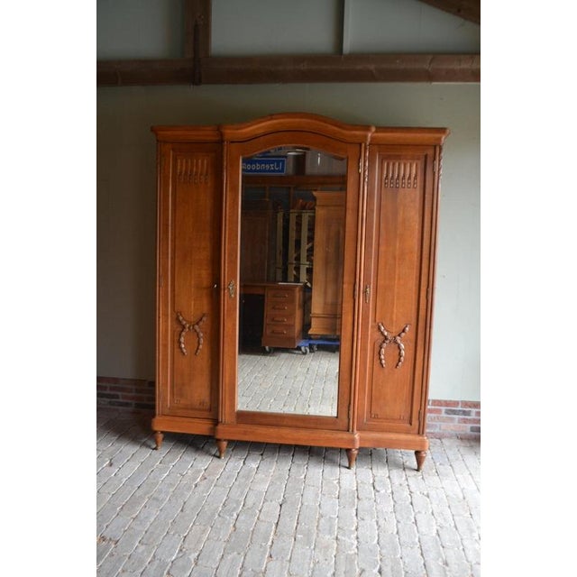 Antique French Oak Wardrobe For Sale - Image 10 of 10