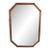 Gold Giltwood Bamboo-Style Wall Mirror, Circa 1960s For Sale