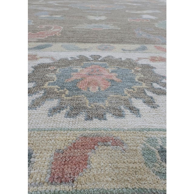 Square Turkish Oushak Rug 9'11" x 10'8" For Sale In Houston - Image 6 of 8