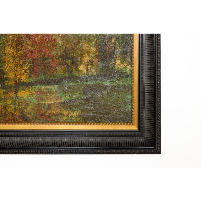 Impressionist English Impressionist Landscape Oil on Board Painting For Sale - Image 3 of 9