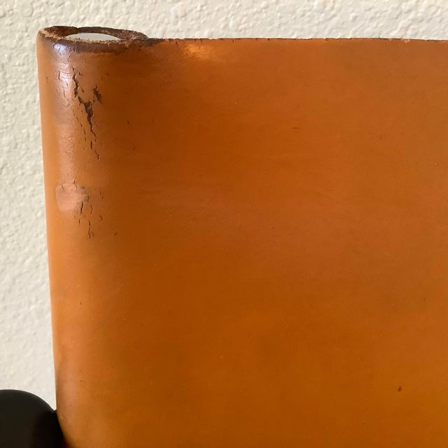 Metal Pair of Vintage Charles Pollock 657 Armchairs for Knoll – Original Leather & Chrome For Sale - Image 7 of 12