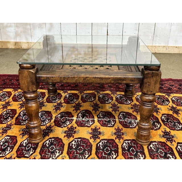 Indian Teak Side Table, 1970s For Sale - Image 6 of 8