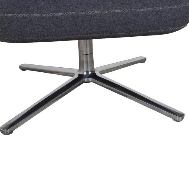 Set of Grand Repos Lounge Chair and Ottoman in Grey Fabric by Antonio Citterio for Vitra For Sale - Image 10 of 18