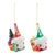 Bring festive charm to your holiday season with our Glass Santa Gnome Ornament Set. This delightful collection features...