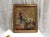 Highly decorative antique oil painting of a romantic themued Porcelain on a table with other Porcelain. This painting has...