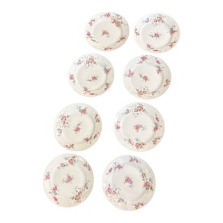 1950s Charles Field Haviland Limoges and Goa France Dessert Plates - Set of 8 For Sale