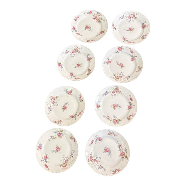 1950s Charles Field Haviland Limoges and Goa France Dessert Plates - Set of 8 For Sale