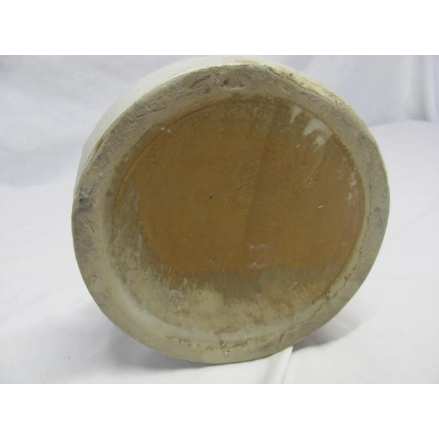 Vintage Zanesville Pottery White Ribbed Bowl Homespun Style 7.25" Diameter For Sale In Providence - Image 6 of 10