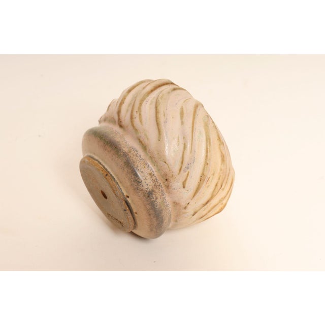 Ceramic Vintage Diminutive Pink Matte Glazed Incised Ceramic Bud Vase by Deanna Nichols For Sale - Image 7 of 13