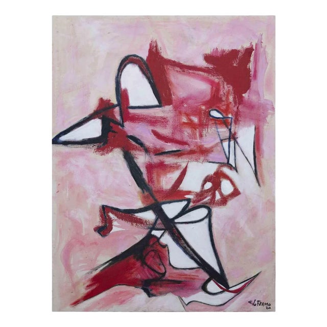 Giorgio Lo Fermo, Abstract Composition, Original Oil on Canvas, 2020 For Sale