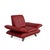 Modern Leather Armchair in Red with Manual Function by Koinor Rossini For Sale - Image 3 of 17