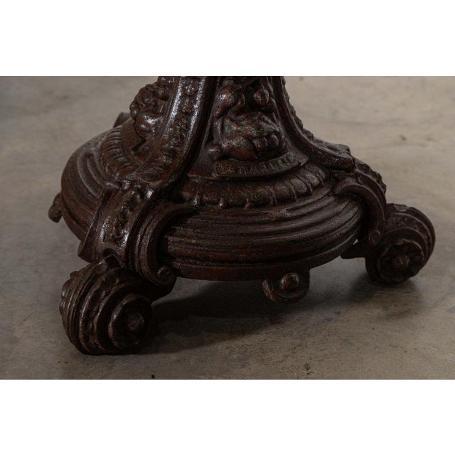 English Mahogany and Painted Cast Iron Tavern Tables, 1860, Set of 2 For Sale - Image 14 of 18
