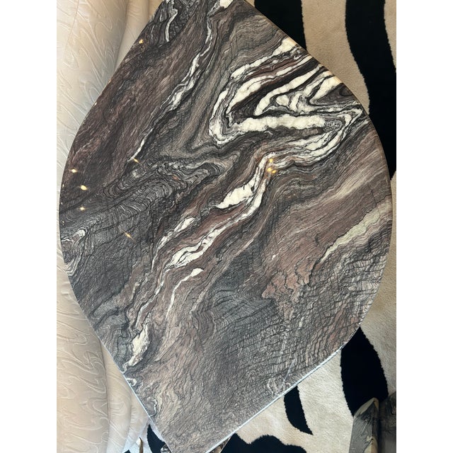 1970s Italian Marble “Eye” End Tables Attributed to Roche Bobois - A Pair For Sale - Image 5 of 13