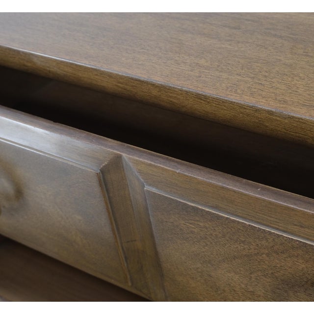 Pair of Gibbings Widdicomb Solid Brass Ring Drop Pulls Bachelor Chests Dressers For Sale - Image 14 of 18