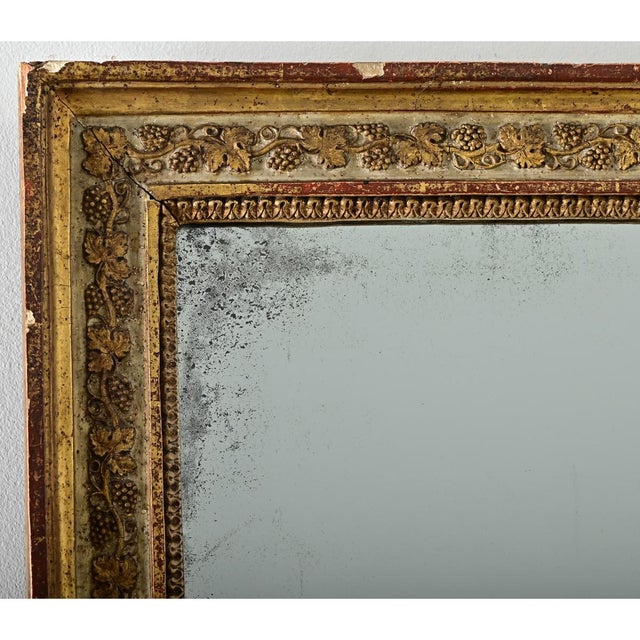 French 18th Century Gilt Bridal Mirror For Sale - Image 10 of 12