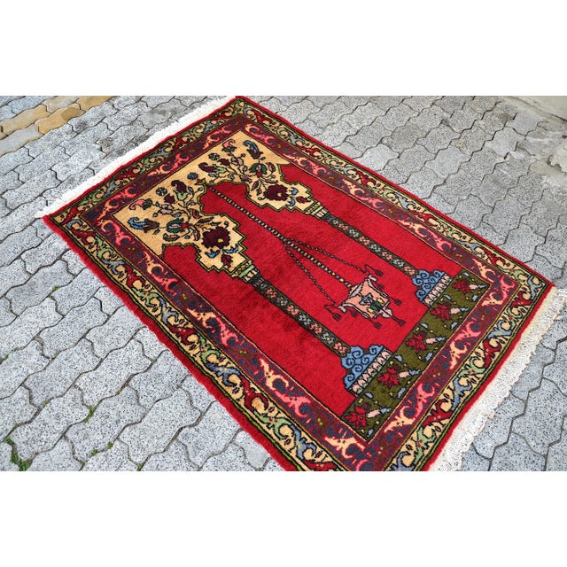 1960s 1960s Traditional Handknotted Turkish Rug For Sale - Image 5 of 11