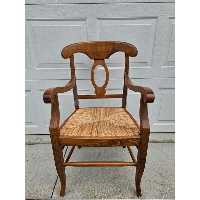 Pottery Barn Rush Seat Dining Chairs - Set of Four For Sale - Image 10 of 10