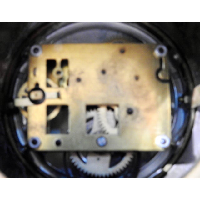 20th Century French Marble Clock With Bronze Cherub For Sale - Image 9 of 11