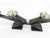 Metal Modernist Brutalist Chandelier with Four Blackened Hammered Metal Spikes, Europe, 1970 For Sale - Image 7 of 10