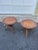 Brown Pair of Carved Indian Side Tables For Sale - Image 8 of 8