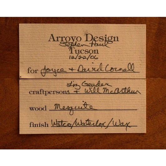 Brown Neo-Art Nouveau Sideboard by Arroyo Design, in Mesquite For Sale - Image 8 of 10