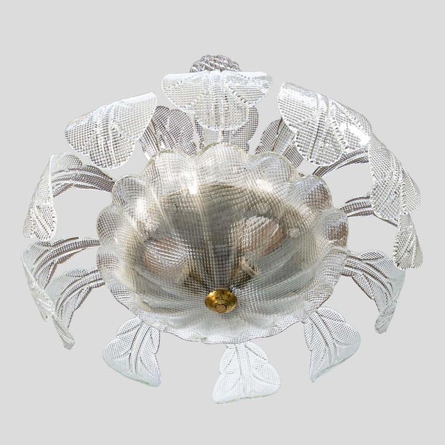 Vintage Italian Hanging Light by Barovier & Toso, 1950s For Sale - Image 3 of 7