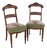 Danish Art Nouveau Chairs with Floral Needlepoint Seats, 1900s, Set of 2 For Sale