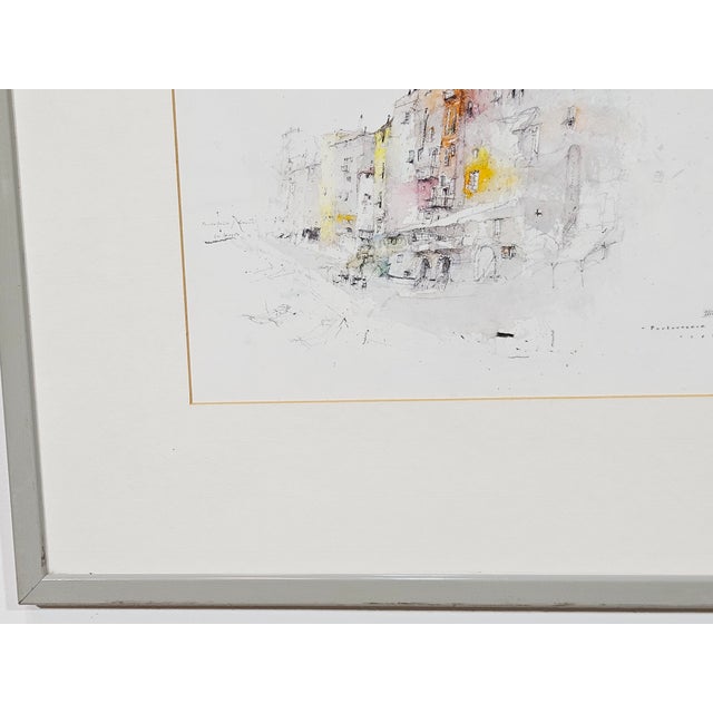 Alexander Befelein, Portovenere, 1989, Watercolor For Sale - Image 13 of 18