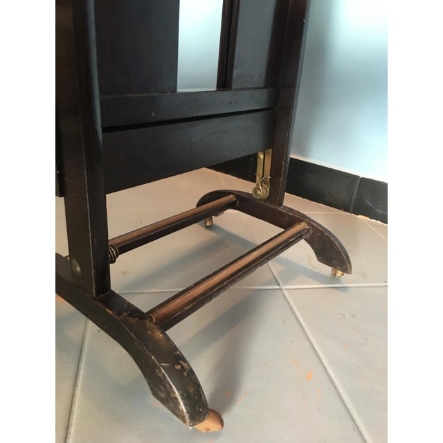 Wood Vintage Walnut and Brass Details Valet from Fratelli Reguitti, 1970s For Sale - Image 7 of 16