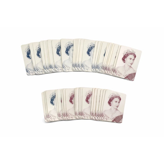 Queen Elizabeth II Coronation 1953 Double Deck Playing Cards Royalty Uk - Set of 2 For Sale - Image 4 of 11