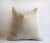 Early 20th Century Vintage Batik Accent Pillow Charcoal and Natural Linen For Sale - Image 5 of 6