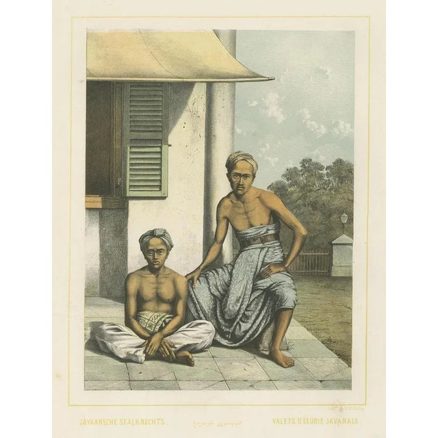 Van Pers, Javanese Stableboys, 1850, Print For Sale - Image 3 of 5