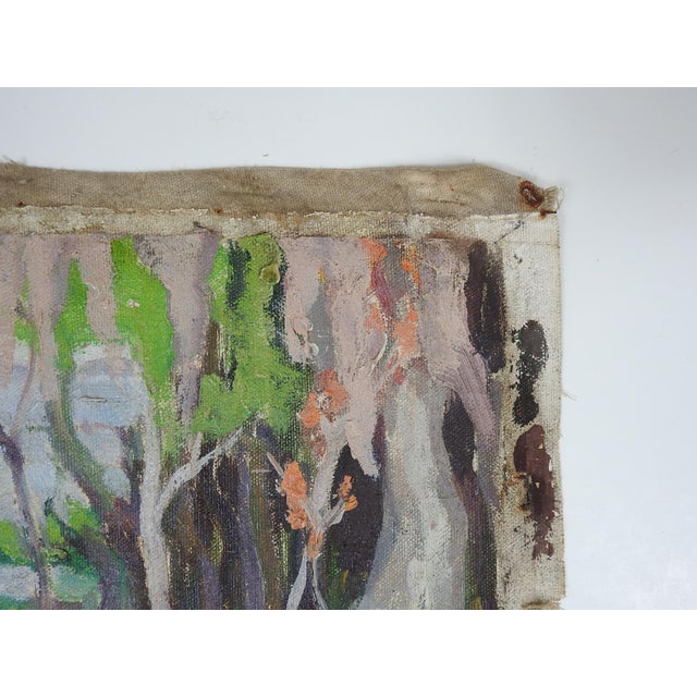 Early 20th Century Impressionist Wetlands Landscape Painting For Sale - Image 4 of 7