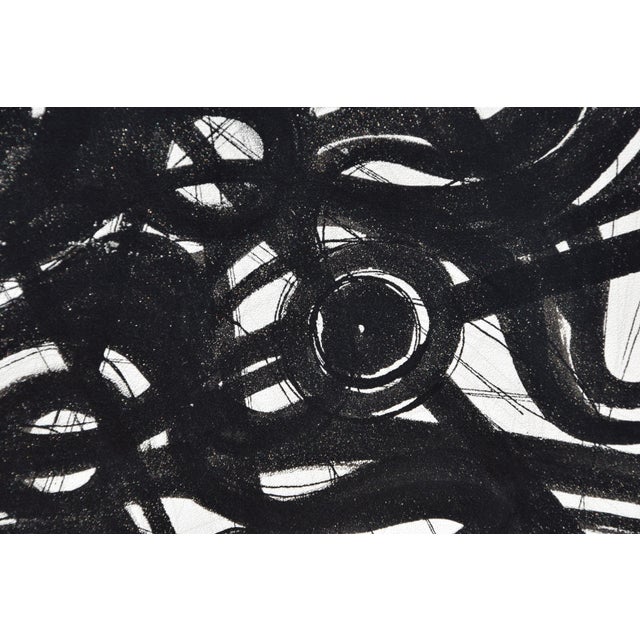 Black Egbert Bruckner, Dense Abstraction, 1952, Ink For Sale - Image 8 of 12