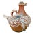 Mexican Hand Crafted Folk Art Ceramic Ewer For Sale