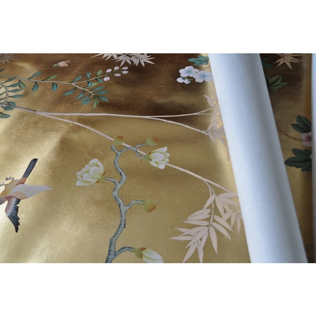 Not Yet Made - Made To Order Hand-Painted Chinoiserie Wallpaper For Sale - Image 5 of 7
