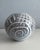Black & White Abstract Art Glass Globe Vase Signed Kaptur For Sale - Image 4 of 9