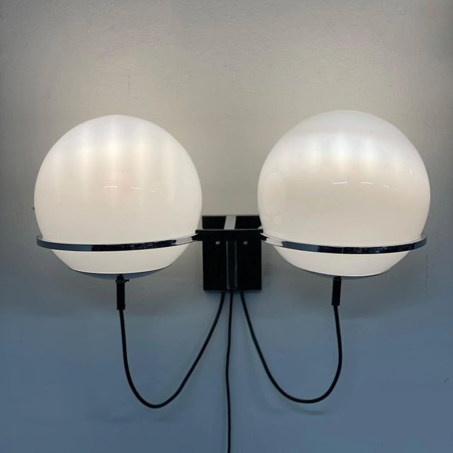 Rare Raak Tolkien ‘Lord of the Rings’ wall light, designed by the Raak design team for Raak in 1975. ‘Two matt chrome...