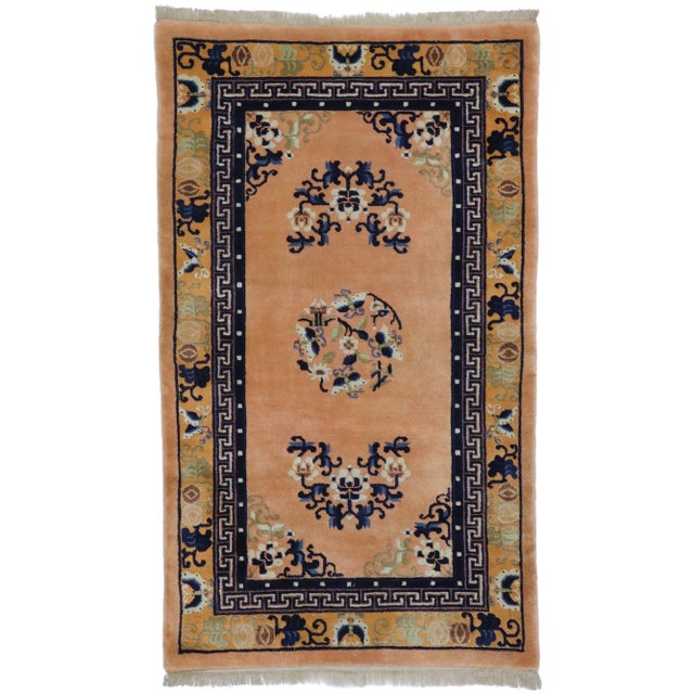 Antique Chinese Peking Rug - 03'00 X 05'01 For Sale - Image 9 of 9